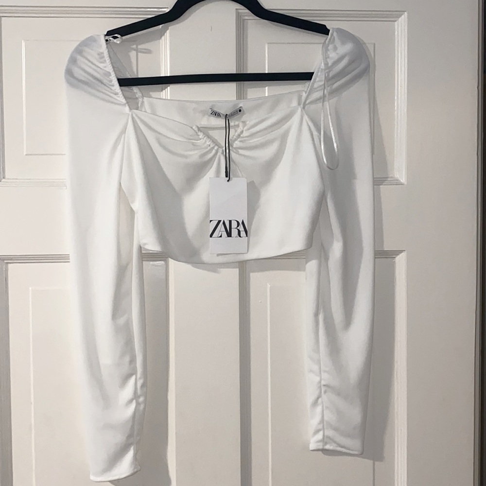 White Zara Crop Top (with tags!)